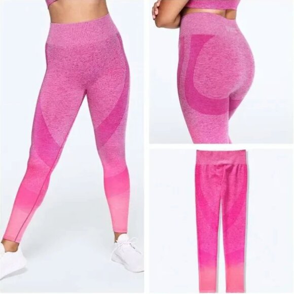 NEW VS Victoria’s Secret Seamless High Waist Legging Pink Thrill Ombre Sz S NWT - Picture 3 of 15